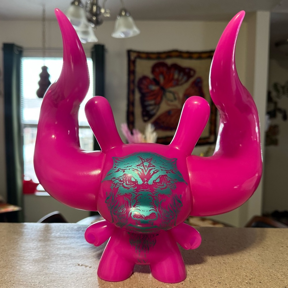 Kidrobot Dunny arcane divination devil pink